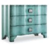 Melange Turquoise Crackle Accent Chest