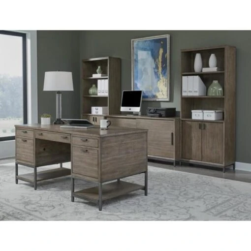 Trellis Open Pedestal Desk - Image 2