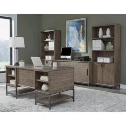 Trellis Open Pedestal Desk -Home Decoration Shop ST738255 d