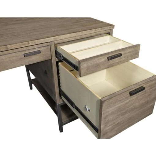 Trellis Open Pedestal Desk - Image 6