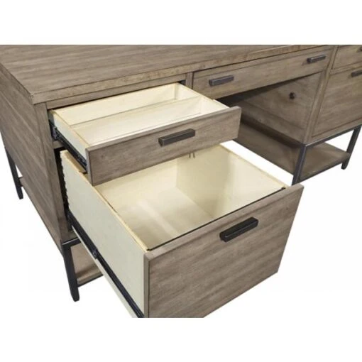 Trellis Open Pedestal Desk - Image 7
