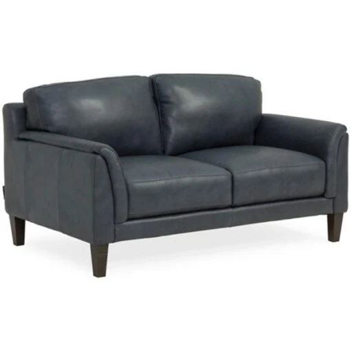 Lucia Leather Loveseat - Image 2