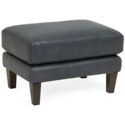 Lucia Leather Ottoman