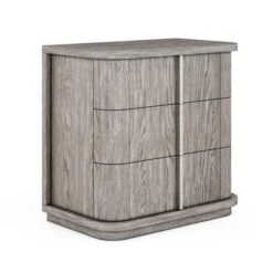 Vault Three Drawer Bedside Chest