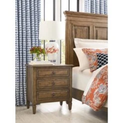 Ansley Lloyds 3 Drawer Nightstand -Home Decoration Shop ST742145 c