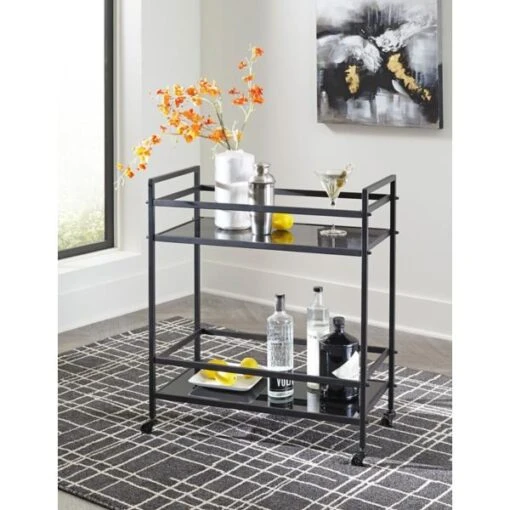 Eden Bar Cart - Black - Image 2