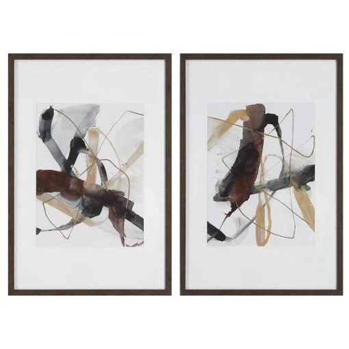 Burgandy Interjection Framed Prints